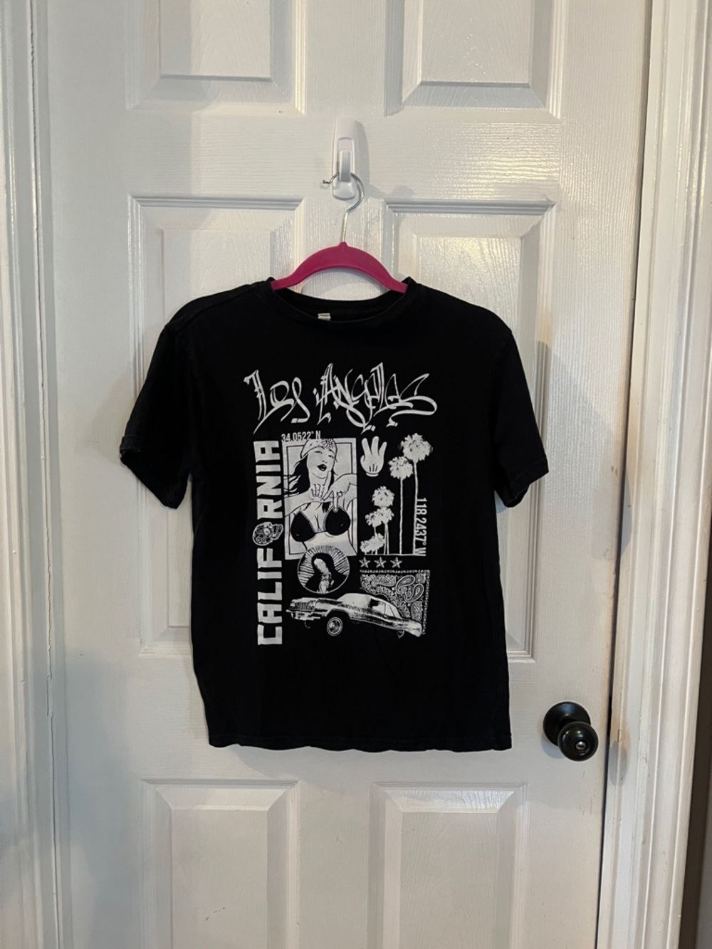 Black Graphic California Tee - Unbranded